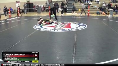 65 lbs Semifinal - Cameron Grossinger, MN Elite vs Burke Catlin, Horace Wrestling Club