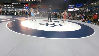 144 lbs Cons. Sub-rd Of 16 - Hayden Hutt, IA vs Colton Wilson, MO
