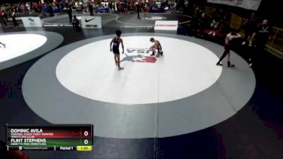 78 lbs Cons. Round 5 - Dominic Avila, Central Coast Most Wanted Wrestling Club vs Flint Stephens, Ebbetts Pass Wrestling