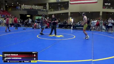 190 lbs Cons. Round 2 - Giulio Traglia, KS vs Jayden Hardeman, TX