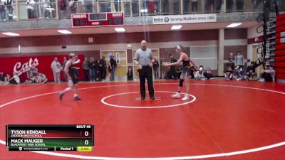 126 lbs Quarterfinal - Mack Mauger, Blackfoot High School vs Tyson Kendall, Jackson High School