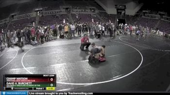 149 lbs Cons. Semi - Champ Watson, Wrecking Crew Wrestling Club vs David A. Burchett, Goldman`s Wrestling Academy Of The Rockies