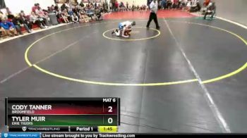 113 Boys Champ. Round 1 - Tyler Muir, Erie Tigers vs Cody Tanner, Broomfield