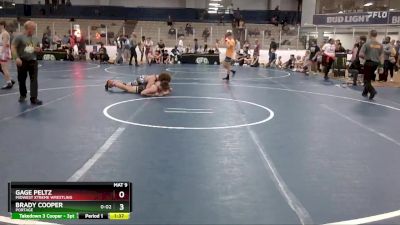 167 lbs Cons. Round 6 - Brady Cooper, Portage vs Gage Peltz, Midwest Xtreme Wrestling