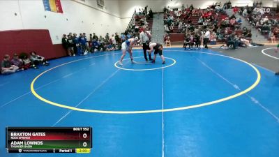 190 lbs Cons. Round 2 - Braxton Gates, Rock Springs vs Adam Lownds, Thunder Basin