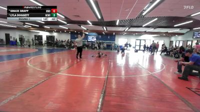 46 lbs Round 1 - Lyla Doggett, North Country Wrestling Club vs Grace Graff, Middleton Wrestling Club