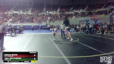 D3-132 lbs Semifinal - Joshua Beans, Mica Mountain vs Troy Kinlicheenie, Snowflake