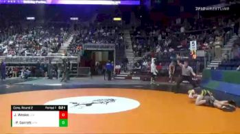 2A-132 lbs Cons. Round 2 - Pace Garrett, Wright vs Jaxon Weske, Cokeville
