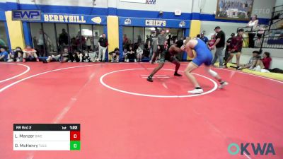 132 lbs Rr Rnd 2 - Levi Manzer, Berryhill Wrestling Club vs Damari McHenry, Tulsa North Mabee Stampede