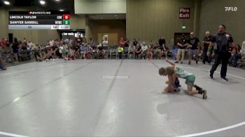 60 lbs Round 6 (8 Team) - Lincoln Taylor, Crossroads Wrestling vs Sawyer Gambill, Williamson County WC
