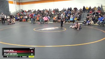 95 lbs Cons. Round 2 - Ryker Beal, Belle Plaine Wrestling vs Rylan Dietiker, Anamosa Wrestling Club