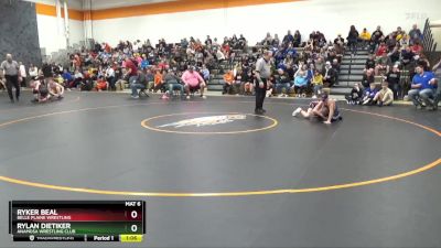 95 lbs Cons. Round 2 - Ryker Beal, Belle Plaine Wrestling vs Rylan Dietiker, Anamosa Wrestling Club