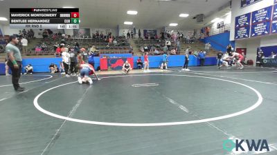 132 lbs Rr Rnd 5 - Maverick Montgomery, Skiatook Youth Wrestling vs Bentlee Hernandez, Clinton Youth Wrestling