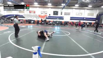 130 lbs Cons. Round 2 - Desiree Muro, Arroyo vs Hazel Owens, Vista Murrieta