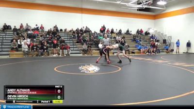 JV Boys-4 lbs Round 2 - Devin Hirsch, Dubuque Hempstead vs Andy Althaus, Epworth, Western Dubuque