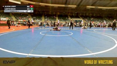 105 lbs Consi Of 4 - Alayah Losey, Maize Wrestling Club vs Laetyn Boltz, WTC