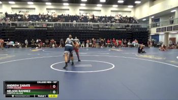 197 lbs Cons. Round 6 - Andrew Zarate, Lassen College vs Nelson Ramirez, Cerritos College