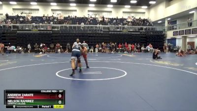 197 lbs Cons. Round 6 - Andrew Zarate, Lassen College vs Nelson Ramirez, Cerritos College