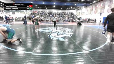 144 Boys Champ. Round 2 - Arseni Kikiniou, Poway vs Skylar Groke, La Costa Canyon