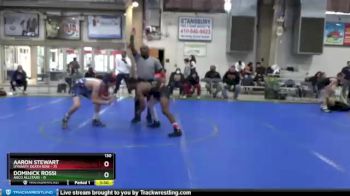 130 lbs Round 1 (4 Team) - Aaron Stewart, Dynasty Death Row vs Dominick Rossi, AACo Allstars