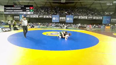 Boys 3A 144 lbs Cons. Round 2 - Anthony Rodriguez, Mount Vernon vs James Montagner, Ingraham