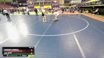 150 lbs Champ. Round 3 - Jackson Carroll, Illini Bluffs Kids Wrestling Club vs Jais Rose, Wyoming