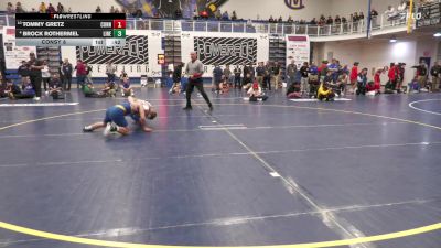 121 lbs Consy 8 - Tommy Gretz, Connellsville vs Brock Rothermel, Line Mountain