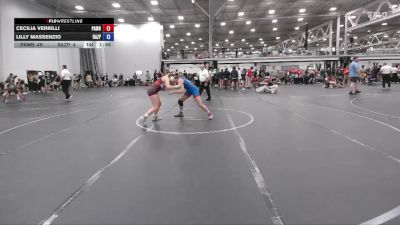 130 lbs Round 3 - Cecilia Verrilli, PA West Black vs Lilly Massenzio, Razor PinkWave