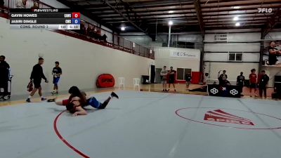 130 kg Cons. Round 3 - Gavin Howes, Eagle WC vs Jasiri Dingle, Cougar Wrestling Club