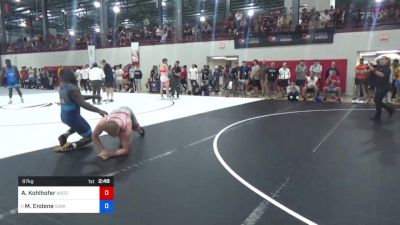 97 kg Quarterfinal - Austin Kohlhofer, West Point Wrestling Club vs Massoma Endene, Iowa