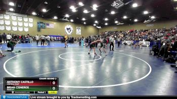 106 lbs Champ. Round 2 - Anthony Castillo, Central East vs Brian Cisneros, Reedley