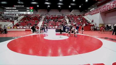 JH 190 lbs Cons. Round 5 - Amelia Long, Ponca City JH vs Taylor Palmer, Shawnee JH
