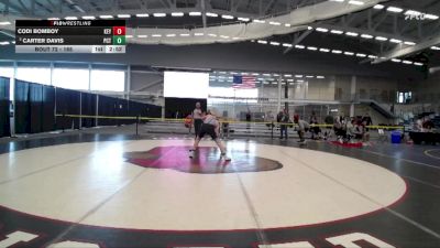 165 lbs Champ. Round 2 - Codi Bomboy, Keystone vs Carter Davis, Pennsylvania College Of Technology