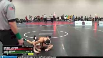 133 lbs Placement Matches (16 Team) - Braden Ledford, Ottawa University vs Matt Gimson, Indiana Tech