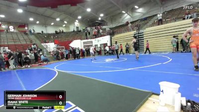 120 lbs Cons. Semi - Isaiah White, Owen Valley vs Germain Johnson, Techie Wrestling Club