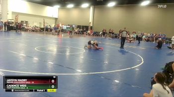 130 lbs Quarters & Wb (16 Team) - Cadence Weis, Team Montana Gold vs Jaydyn Madry, Indiana Smackdown Girls