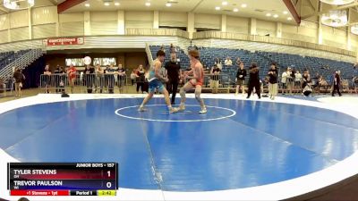 157 lbs Cons. Round 5 - Tyler Stevens, OH vs Trevor Paulson, WI