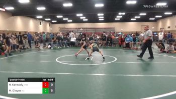 60 lbs Quarterfinal - Hayes Kennedy, Roundtree (GA) vs Max Dinges, M2 Training Center (PA)