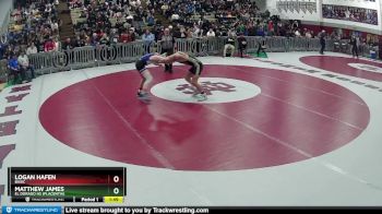 144 lbs Quarterfinal - Logan Hafen, Basic vs Matthew James, El Dorado HS (Placentia)