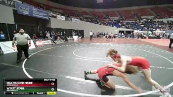 6A-126 lbs Cons. Round 4 - Wyatt Stahl, Oregon City vs Max Vander Meide, McMinnville