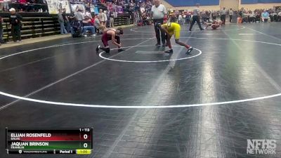 1 - 113 lbs Cons. Round 2 - Elijah Rosenfeld, Galax vs JaQuan Brinson, Franklin