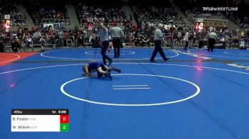 46 lbs Consolation - Brayton Foster, Sebolt Wrestling Academy vs Wes Wilson, Keystone Kids