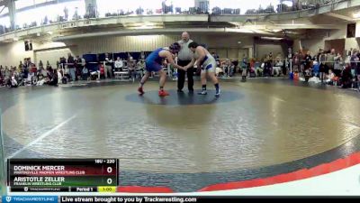 220 lbs Cons. Round 2 - Dominick Mercer, Martinsville Madmen Wrestling Club vs Aristotle Zeller, Franklin Wrestling Club