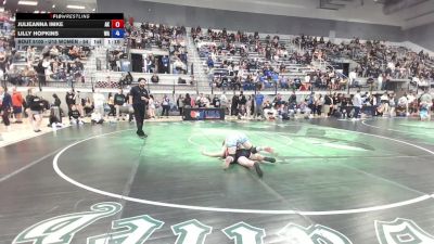 U15 Women - 54 lbs Champ. Round 2 - Julieanna Imke, AK vs Lilly Hopkins, WA