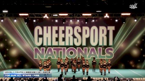 Top Gun All Stars - Fire [2026 L1 Youth - Medium - A Day 2] 2026 CHEERSPORT National All Star Cheerleading Championship