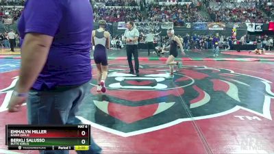 G - 100 lbs Champ. Round 2 - Berkli Salusso, Butte (Girls) vs Emmalyn Miller, Baker (Girls)