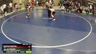 70 lbs Cons. Round 2 - Dillon Roundy, Iron County Wrestling Academy vs Easton Henstra, JWC