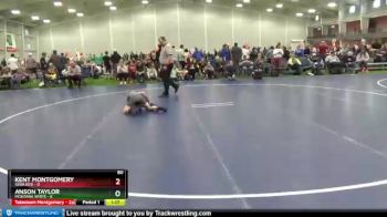 80 lbs Round 2 (6 Team) - Anson Taylor, Montana White vs Kent Montgomery, Iowa Red