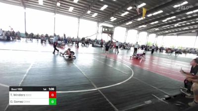 100 lbs Rr Rnd 3 - Tanner Winders, Socorro Warrior Wrestling vs Daniel Gomez, Grant County Elite