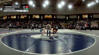 130 lbs Quarterfinal - Anastasia Dakoulas, Rockville vs Madison Rich, La Plata